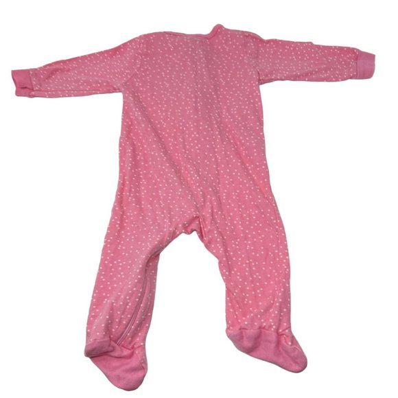 Baby Girl's Sleepers in Pink, Green, and Cream Floral - Size 0-3 M & 3 M - Picture 7 of 8